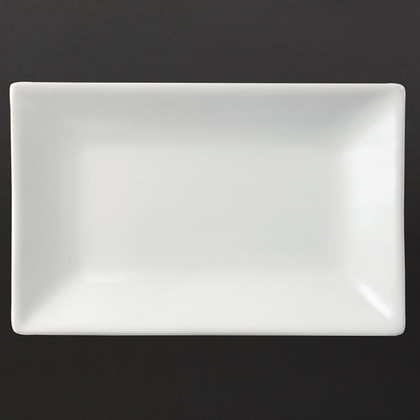 Olympia Whiteware Serving Rectangular Platters 200x 130mm (6 Pack)