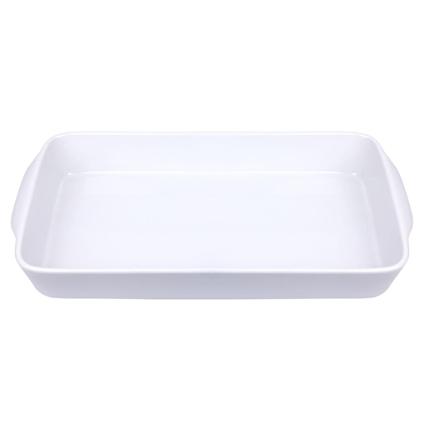 Olympia Whiteware Oblong Roasting Dishes 395 x 219mm (6 Pack)