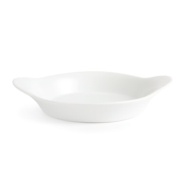 Olympia Whiteware Round Eared Dishes 192 x 151mm (6 Pack)