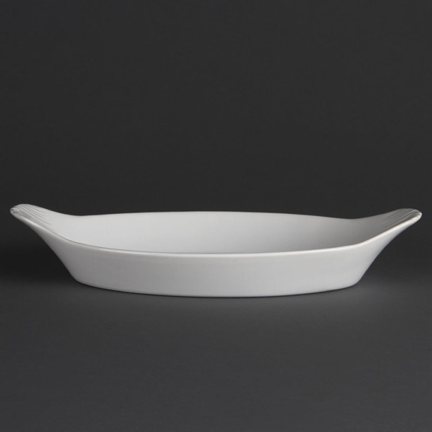 Olympia Whiteware Oval Eared Dishes 289mm (6 Pack)