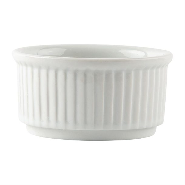 Olympia Whiteware Stacking Ramekins 85mm (12 Pack)