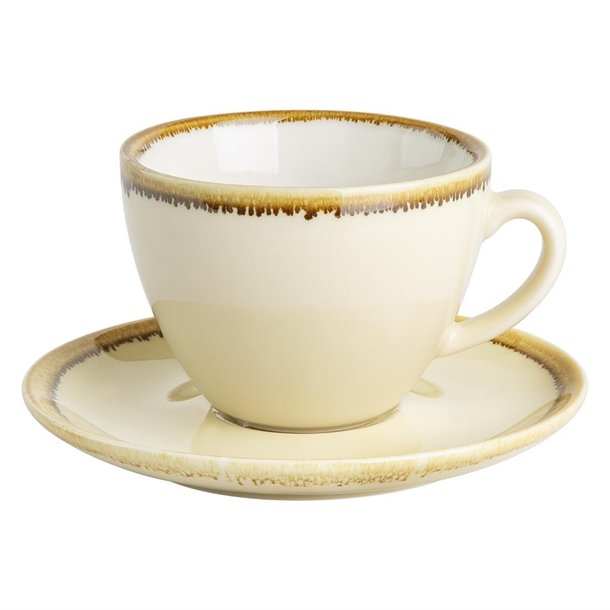 Olympia Kiln Coffee Cups Sandstone 228ml (6 Pack)