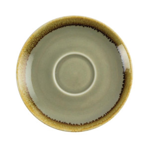 Olympia Kiln Cappuccino Saucer Moss 140mm (6 Pack)