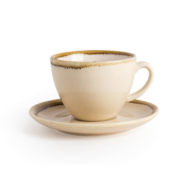Olympia Kiln Cappuccino Saucer Sandstone 140mm (6 Pack)
