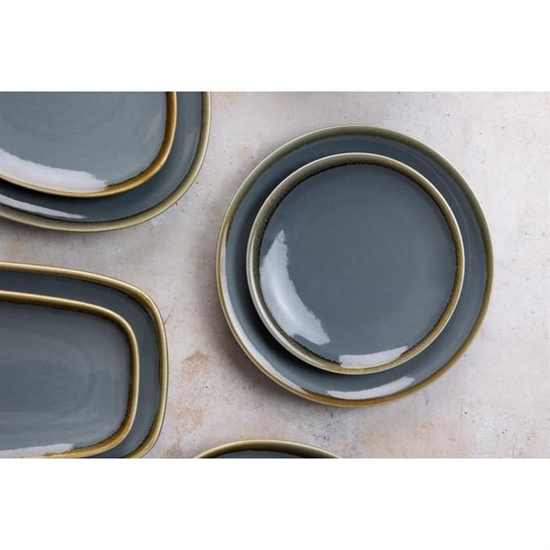Olympia Kiln Round Coupe Plate Ocean 230mm (6 Pack)