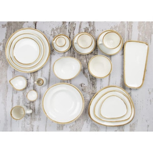 Olympia Kiln 340ml Cup Saucer Chalk 160mm (Pack of 6)