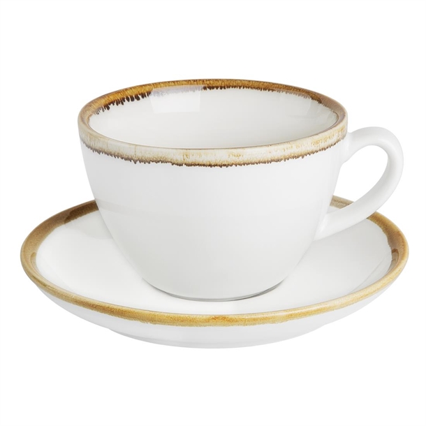 Olympia Kiln 340ml Cup Saucer Chalk 160mm (Pack of 6)