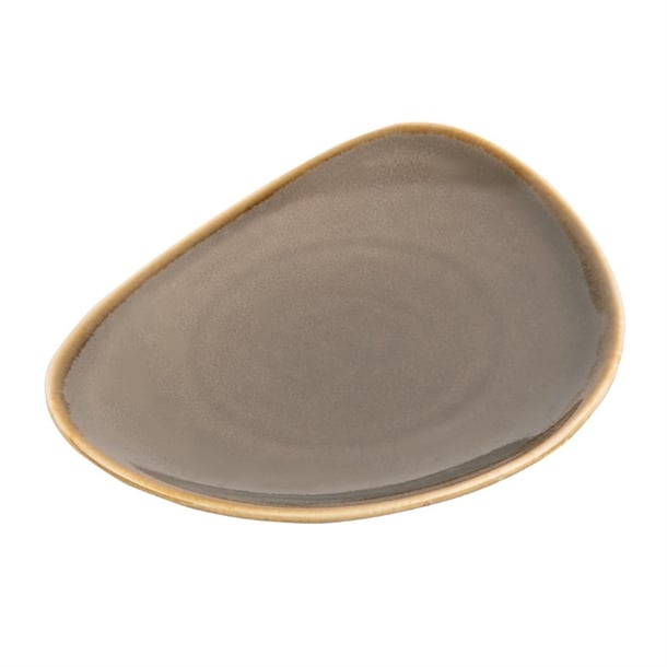 Olympia Kiln Triangular Plate Smoke 230mm