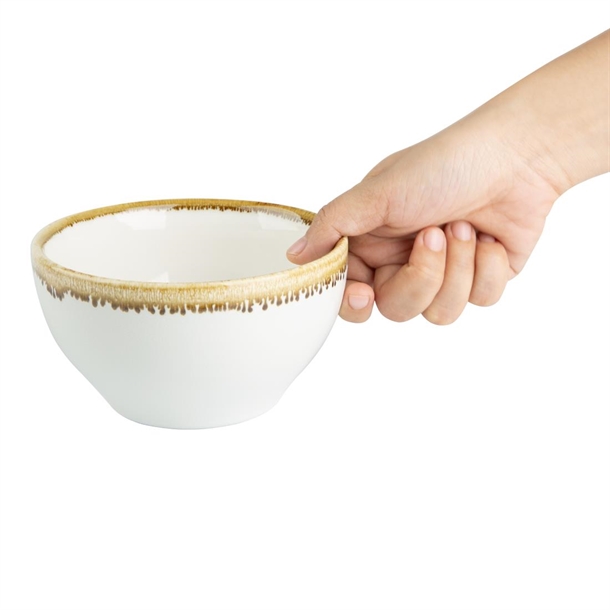 Olympia Kiln Round Bowl Chalk 140mm 635ml (Pack of 6)