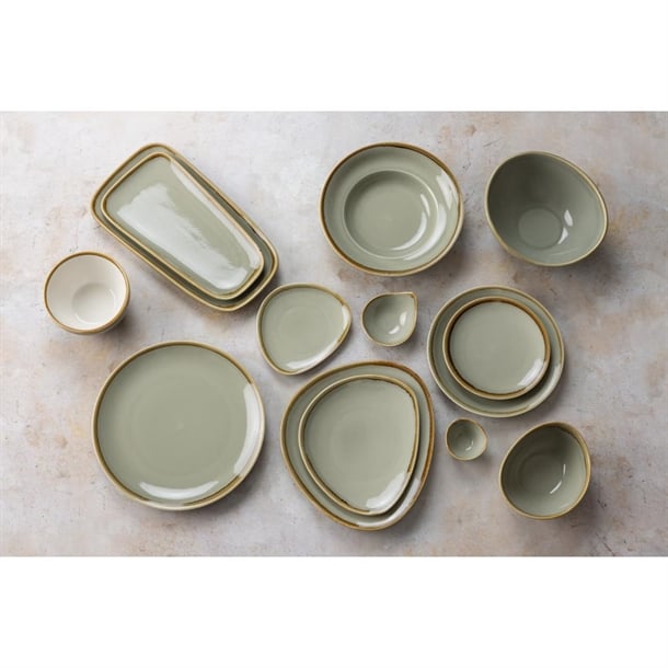 Olympia Kiln Round Coupe Plate Moss 230mm (6 Pack)