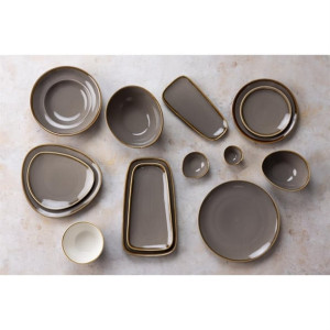 Olympia Kiln Round Coupe Plate Smoke 280mm (4 Pack)