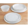 Olympia Cavolo White Speckle Flat Round Plate 220(Ø Pack)mm (6 Pack)