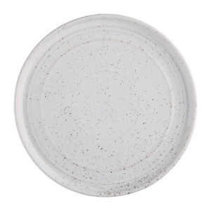Olympia Cavolo White Speckle Flat Round Plate 220(Ø Pack)mm (6 Pack)