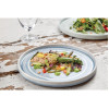 Olympia Cavolo Flat Round Plates Ice Blue 220mm (6 Pack)