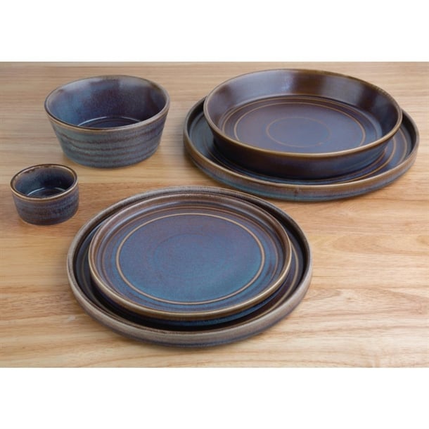Olympia Cavolo Iridescent Flat Round Plate 270mm (4 Pack)