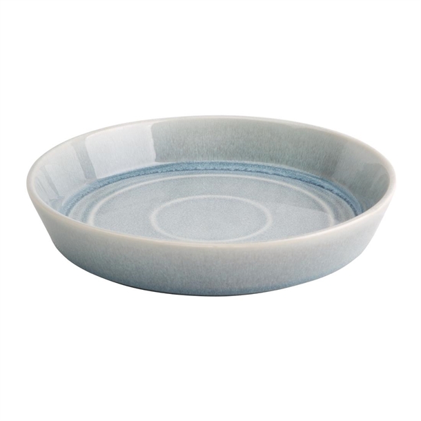 Olympia Cavolo Flat Round Bowls Ice Blue 220mm (4 Pack)