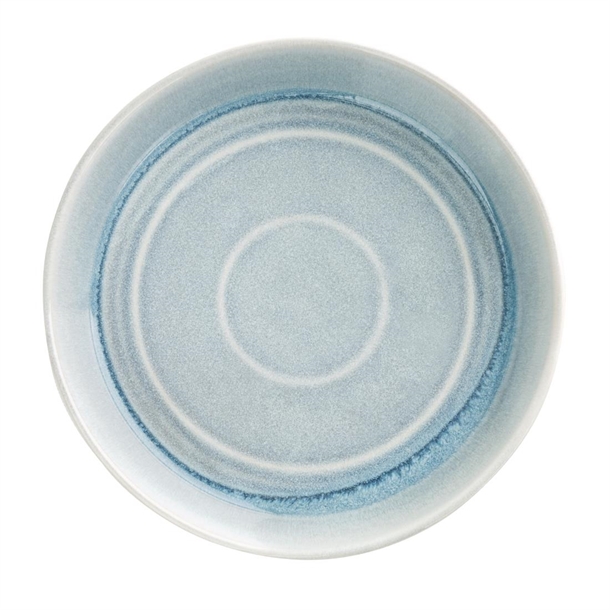 Olympia Cavolo Flat Round Bowls Ice Blue 220mm (4 Pack)