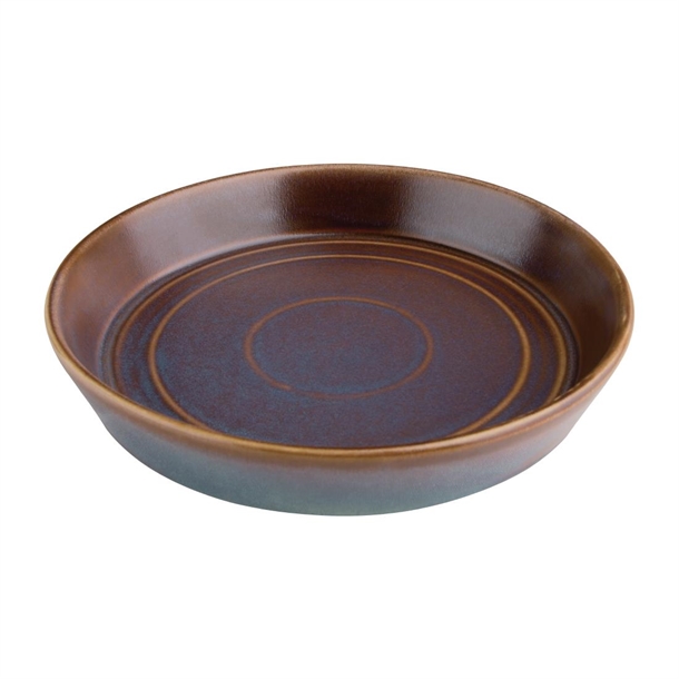 Olympia Cavolo Flat Round Bowls Iridescent 220mm (4 Pack)