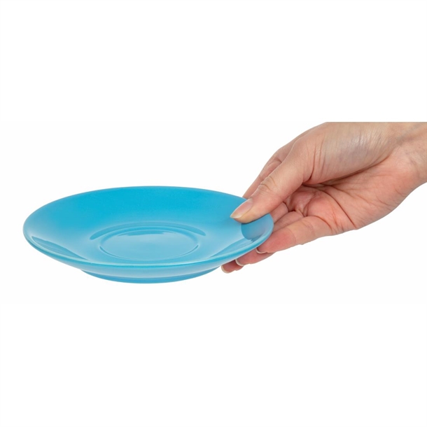 Olympia Cafe Saucer Blue (Fits HC403& HC404) - 158mm (12 Pack)