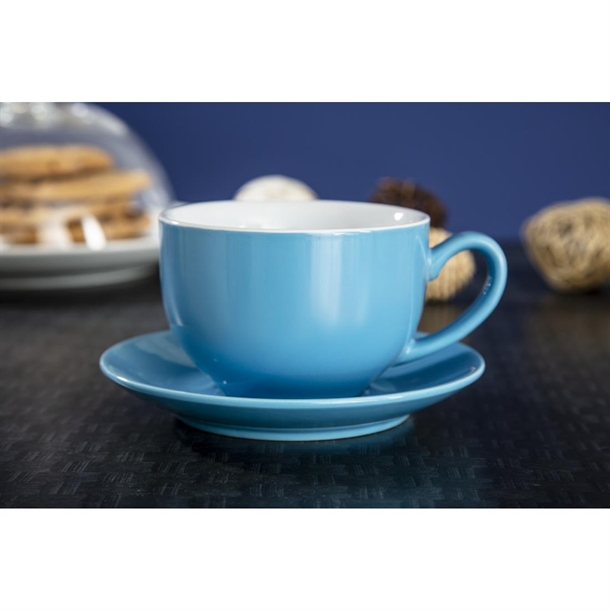 Olympia Cafe Saucer Blue (Fits HC403& HC404) - 158mm (12 Pack)