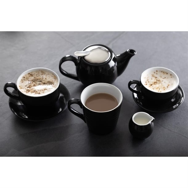 Olympia Cafe Saucer Black (12 Pack)