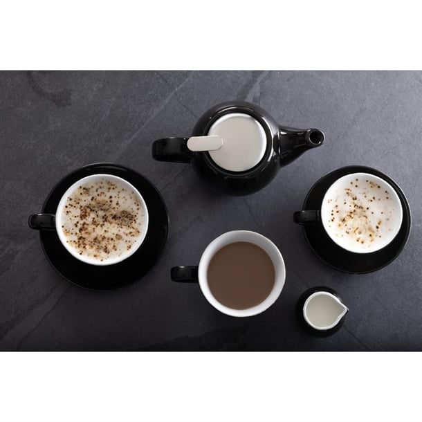 Olympia Cafe Saucer Black (12 Pack)
