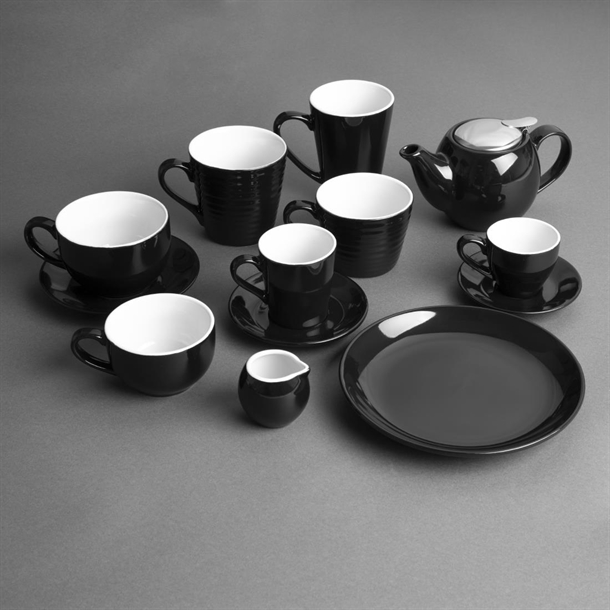 Olympia Cafe Saucer Black (12 Pack)