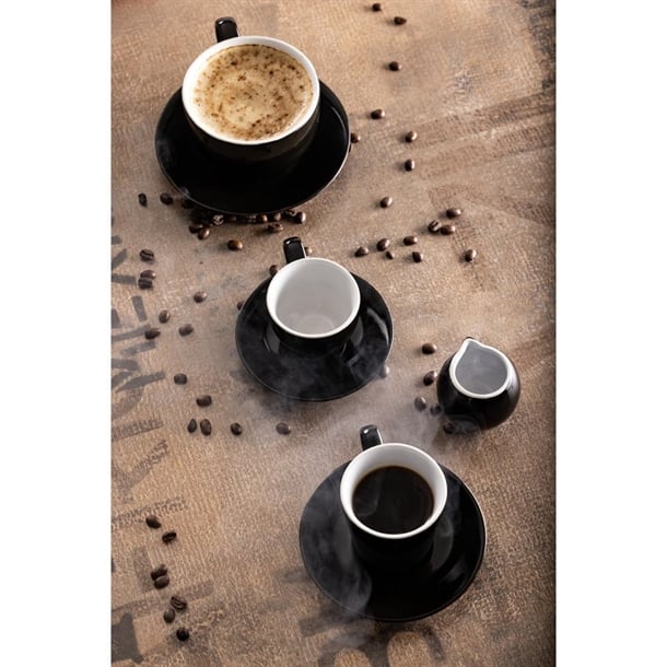 Olympia Cafe Coffee Cup Black - 230ml (12 Pack)