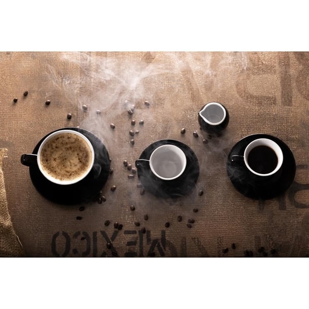 Olympia Cafe Coffee Cup Black - 230ml (12 Pack)