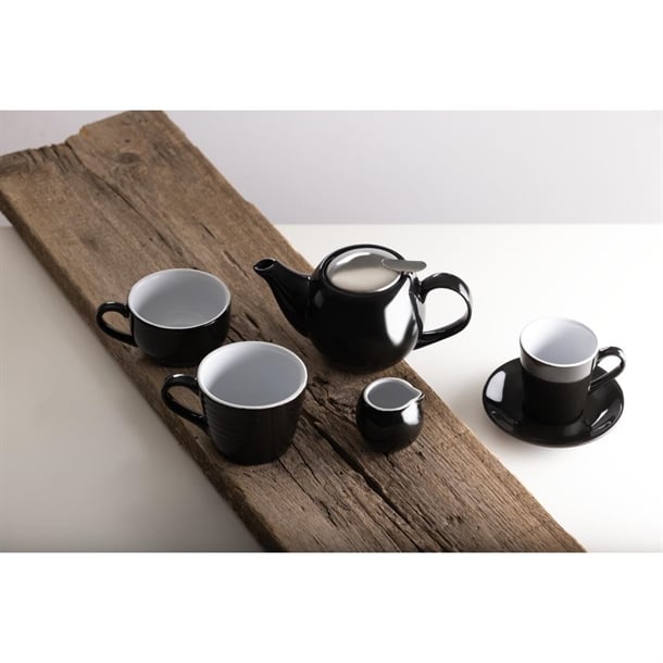 Olympia Cafe Coffee Cup Black - 230ml (12 Pack)