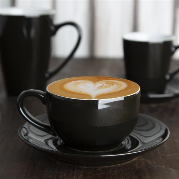 Olympia Cafe Coffee Cup Black - 230ml (12 Pack)