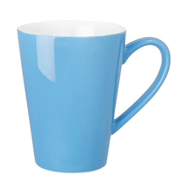 Olympia Cafe Latte Cup Blue - 340ml (Box 12)