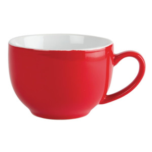 Olympia Cafe Cappuccino Cup Red - 340ml (12 Pack)