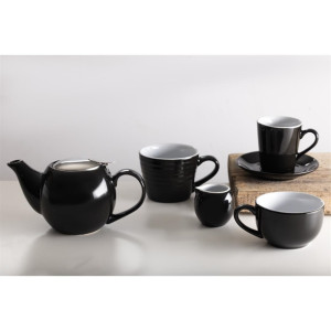 Olympia Cafe Aroma Mug Black - 340ml (6 Pack)
