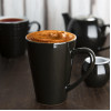 Olympia Cafe Latte Cup Black - 340ml 11.5fl oz (12 Pack)