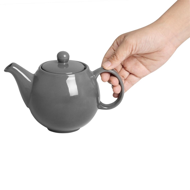 Olympia Café Teapot Charcoal 450ml (2 Pack)