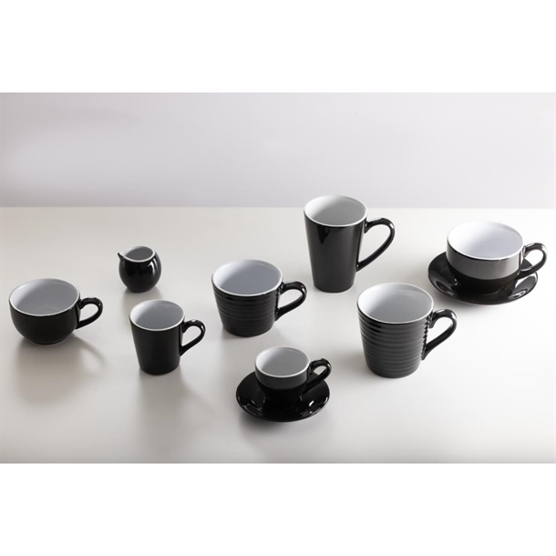 Olympia Cafe Espresso Saucer Black (12 Pack)