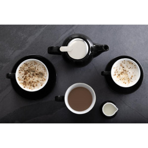 Olympia Cafe Espresso Saucer Black (12 Pack)