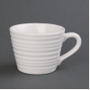 Olympia Cafe Mug White Ripple - 230ml (Box 6)