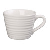 Olympia Cafe Mug White Ripple - 230ml (Box 6)